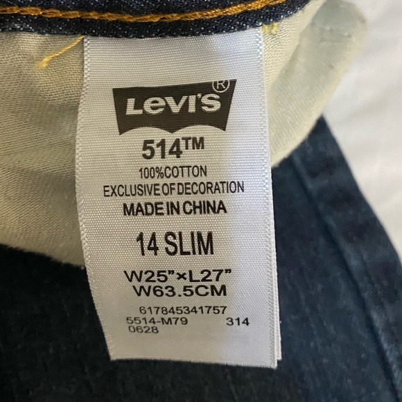 Boys Levi’s 514 14 Slim Jeans - Picture 3 of 4
